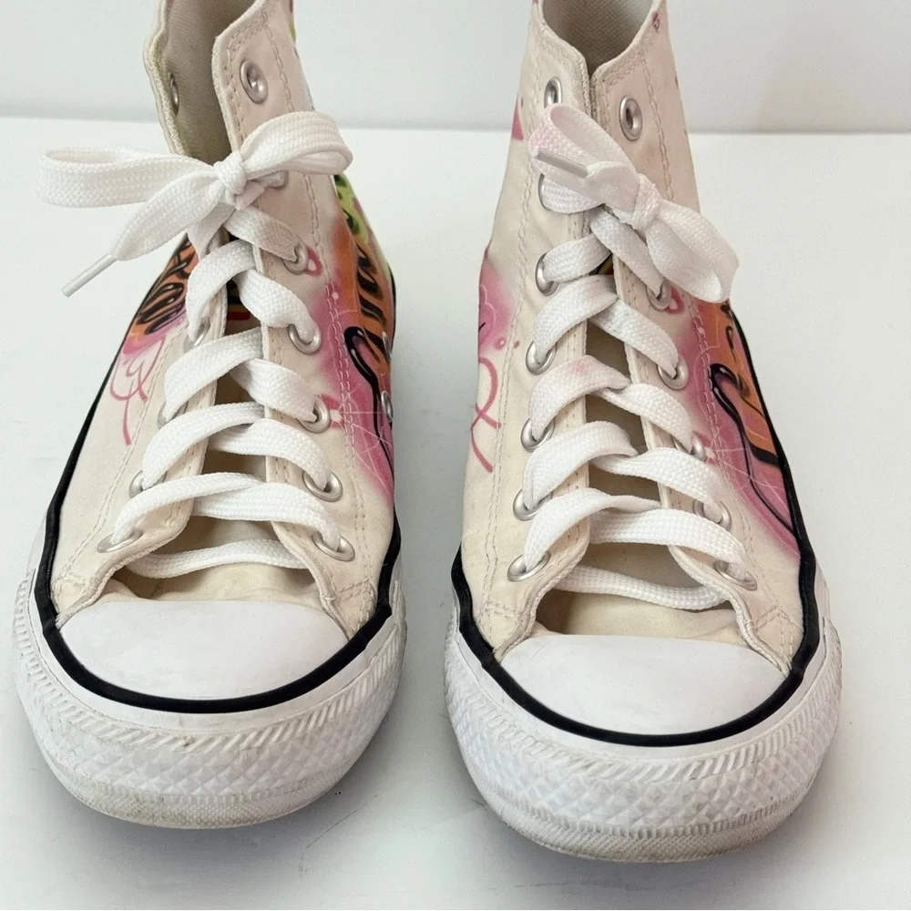 Chuck Taylor All Star Converse Airbrush Graffiti Size Women 7 | Men 5 - Picture 7 of 13